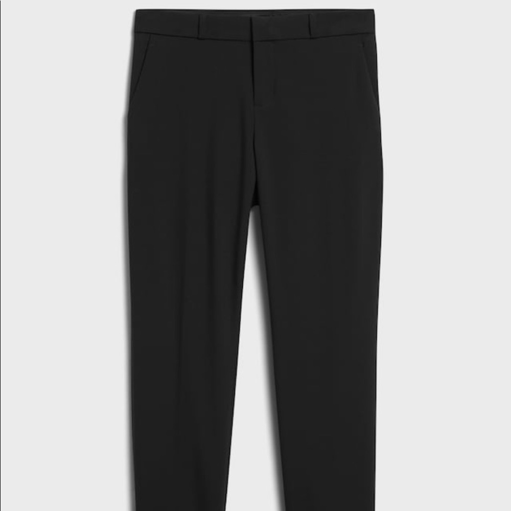 Banana Republic | Avery Straight-Fit Washable Wool Black trousers